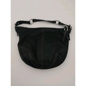 Coach Y2K Soho Hobo Soho Shoulder Bag Black Leather Purse